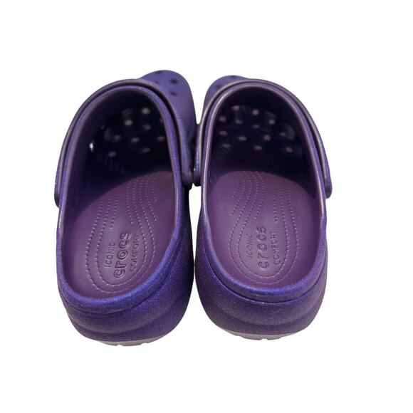 Women's Classic Platform Glitter Clog Dark Iris - Picture 6 of 7